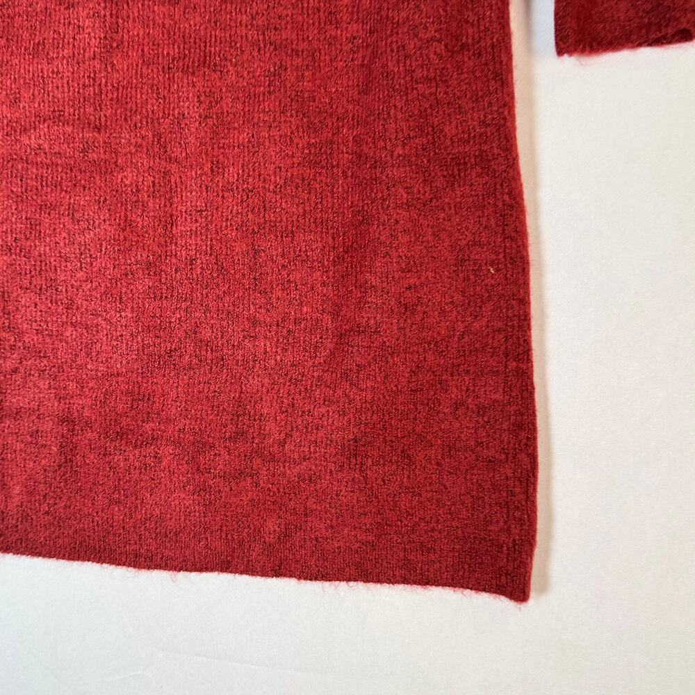 NWT Women's Maternity Dress Isabel Pregnancy Sweater Cowl Neck Rust Small - Picture 9 of 10